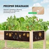 image:imageVIVOSUN Raised Garden Bed with Legs amp Wheels Outdoor Wood 46x24x32 Mobile46 x 24 x 32 Inches Elevated With Wheels