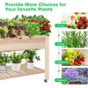 image:imageVIVOSUN Raised Garden Bed with Legs amp Wheels Outdoor Wood 46x24x32 Mobile46 x 24 x 32 Inches Elevated With Wheels