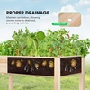image:imageVIVOSUN Raised Garden Bed with Legs amp Wheels Outdoor Wood 46x24x32 Mobile48 x 24 x 30 Inches Elevated