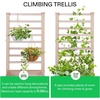 image:imageVIVOSUN Raised Garden Bed with Legs amp Wheels Outdoor Wood 46x24x32 Mobile48 x 24 x 30 Inches With Trellis