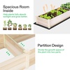 image:imageVIVOSUN Raised Garden Bed with Legs amp Wheels Outdoor Wood 46x24x32 Mobile48 x 24 x 30 Inches With Trellis