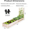 image:imageVIVOSUN Raised Garden Bed with Legs amp Wheels Outdoor Wood 46x24x32 Mobile48 x 24 x 30 Inches With Trellis Pack of 2