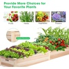 image:imageVIVOSUN Raised Garden Bed with Legs amp Wheels Outdoor Wood 46x24x32 Mobile97 x 25 x 11 Inches