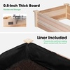 image:imageVIVOSUN Raised Garden Bed with Legs amp Wheels Outdoor Wood 46x24x32 Mobile97 x 25 x 11 Inches Pack of 2