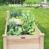 image:imageVIVOSUN Raised Garden Bed with Legs amp Wheels Outdoor Wood 46x24x32 Mobile97 x 25 x 11 Inches Pack of 2