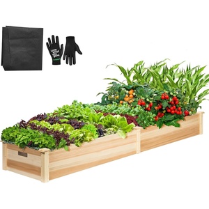 image:imageVIVOSUN Raised Garden Bed with Legs amp Wheels Outdoor Wood 46x24x32 Mobile97 x 25 x 11 Inches